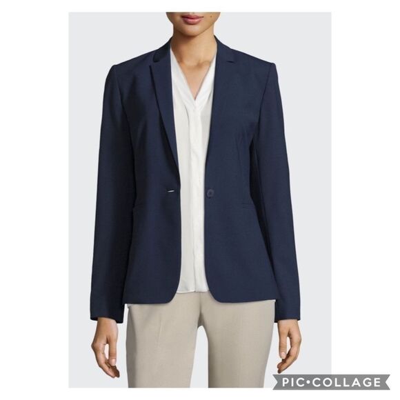 New Elie Tahari Darcy One Button Wool Stretch Suit - Picture 1 of 7